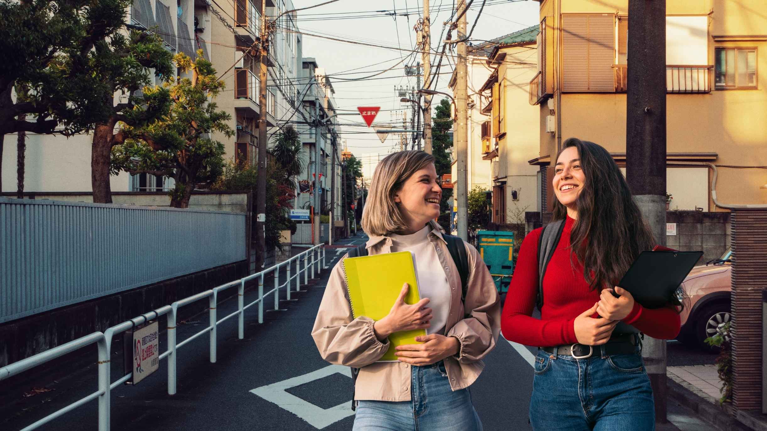 Students heading to Coto Japanese Institute