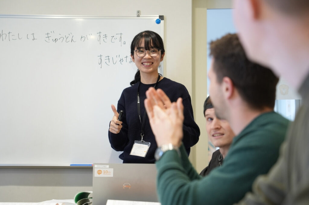 Student taking short-term program at Coto Japanese Institute