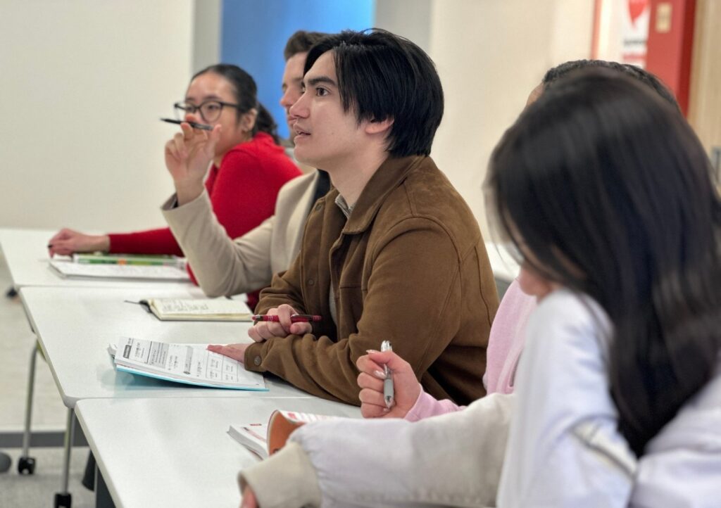 Student taking classes at Coto Japanese Institute